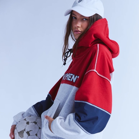 FP Movement by Free People Tops - FP MOVEMENT COLORBLOCK LOGO HOODIE